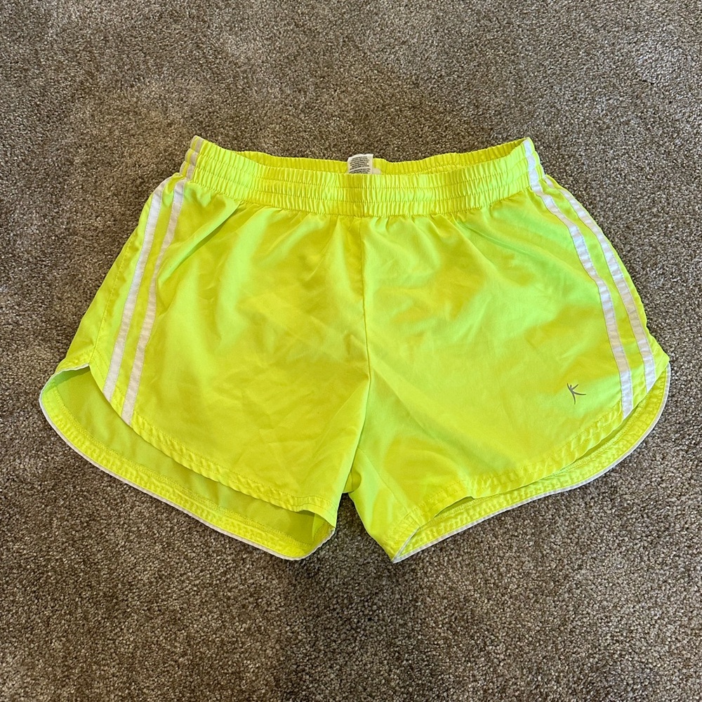 Women’s Neon Yellow Running Shorts size S